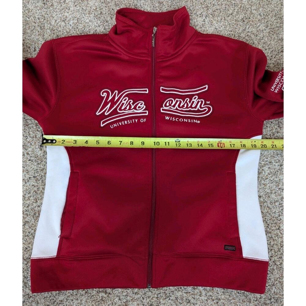 VINTAGE Jansport University Of Wisconsin Badgers Full Zip Jacket Womens Large - Picture 7 of 8